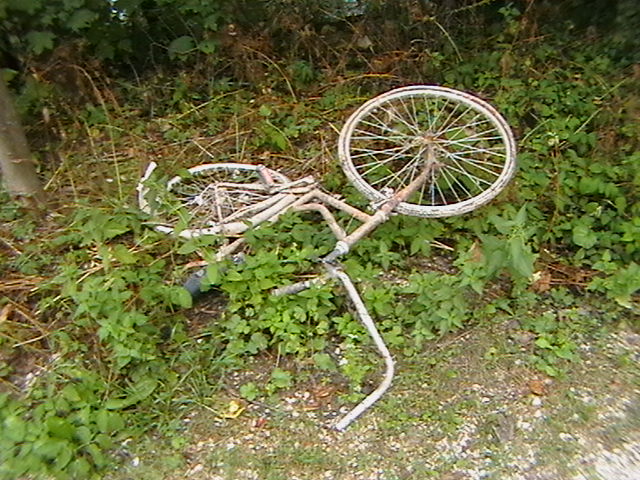 Скелет велосипеда. Базель, Швейцарія