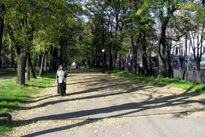 аллея по центру проспекта карла маркса в днепропетровске