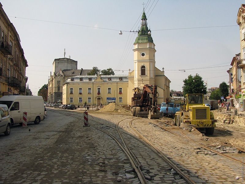 Ремонт дороги. Городоцька вулиця