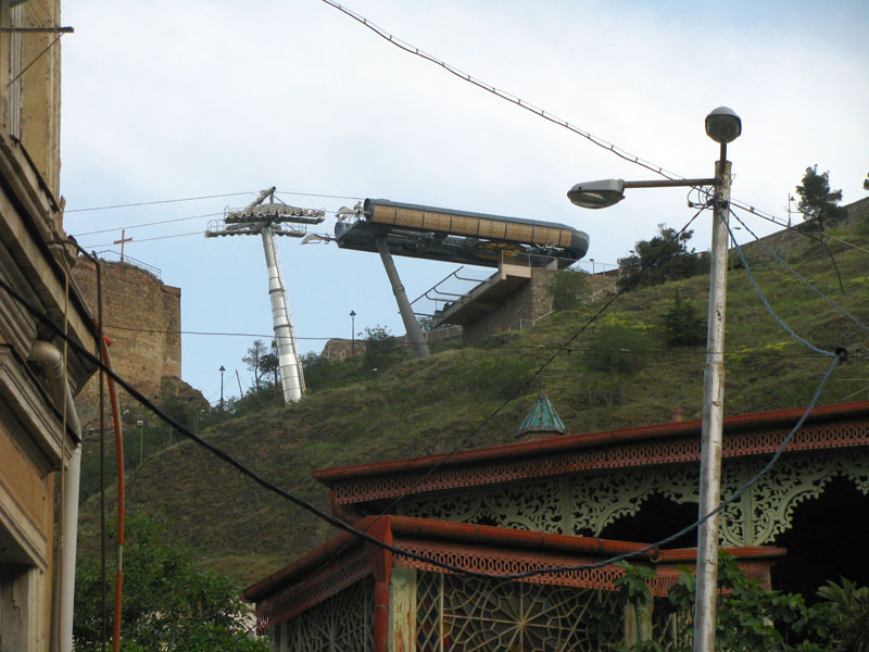 Верхняя станция канатки на холме Сололаки